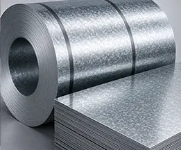 Steel coils in production